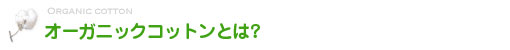 オーガニックコットンとは?